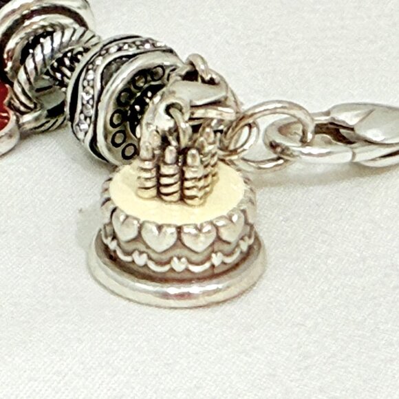 Brighton Add-a-Charm Bracelet with 12 charms 8" Length - Picture 9 of 15